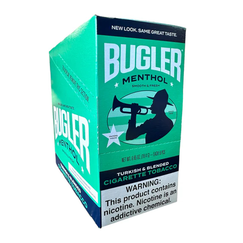 BUGLER MENTHOL SMOOTH & FRESH - BOX OF 6 POUCHES