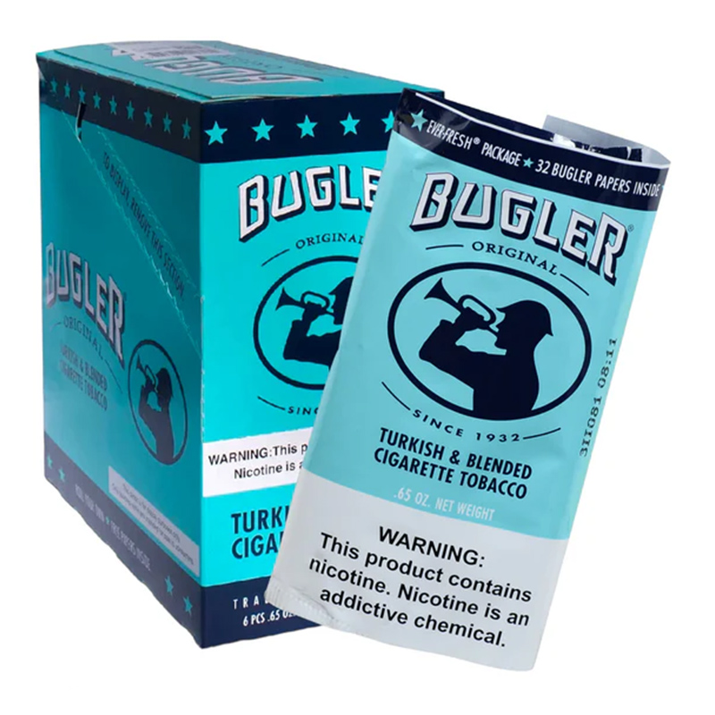 BUGLER ORIGINAL RICH & SMOOTH - BOX OF 6 POUCHES