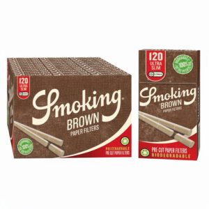 SMOKING FILTER_BROWN PAPERS FILTER 120 ULTRA SLIM 20 PER BOX