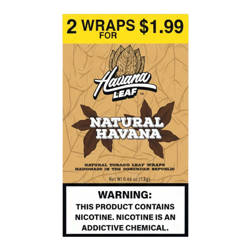 HAVANA LEAF 2PK 2 FOR $1.99 - BOX OF 20