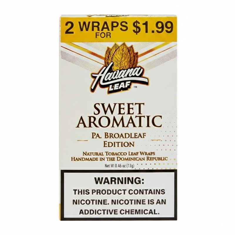 HAVANA LEAF 2PK SWEET AROMATIC 2 FOR $1.99 - BOX OF 20