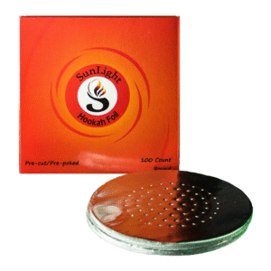 SUNLIGHT HOOKAH FOILS  ROUND - 100PK