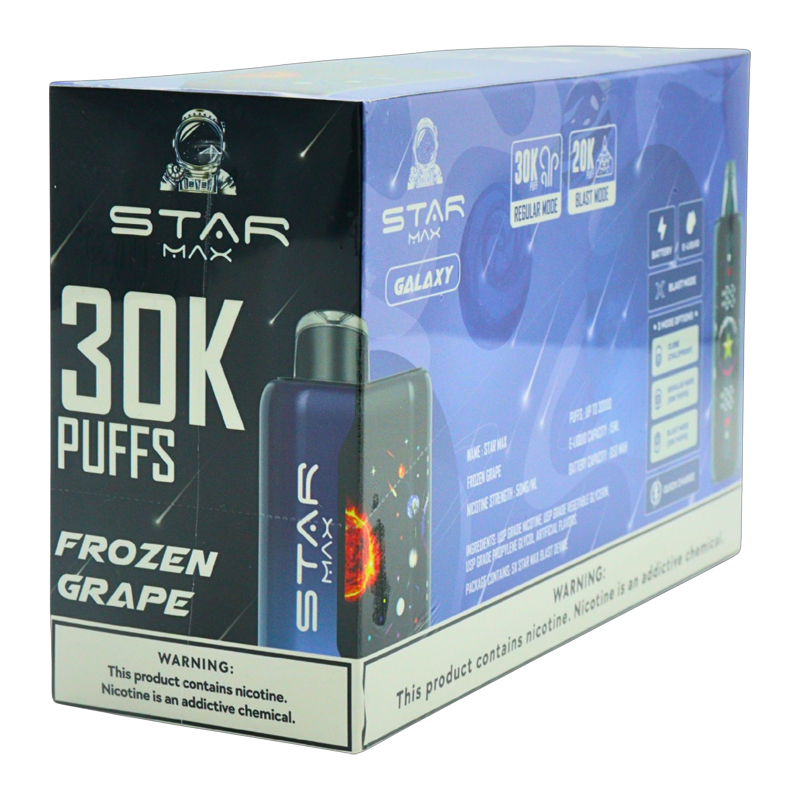 STARMAX GALAXY 30K FROZEN GRAPE 5%- BOX OF 5