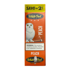 WHITE OWL 2PK PEACH CIGAR - DUAL BOX OF 15 POUCHES