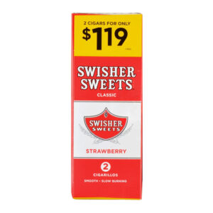 SWISHER SWEETS CLASSSIC 2 FOR $1.19 15/2CT_STRAWBERRY