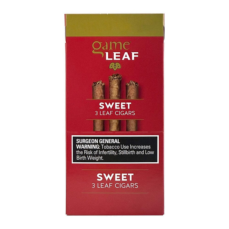 GAME LEAF 3PK CIGAR FOR $:2.19 SWEET - BOX OF 10