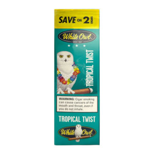 WHITE OWL 2PK TROPICAL TWIST CIGAR - DUAL BOX OF 15 POUCHES