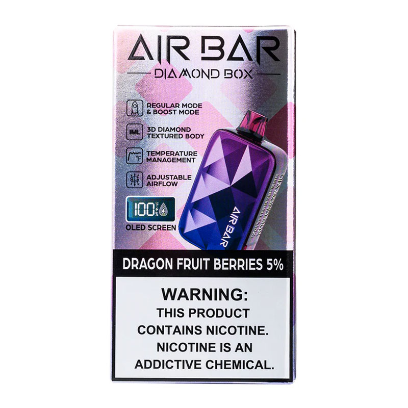 AIR BAR DIAMOND 20K DRAGON FRUIT BERRIES 5% - BOX OF 10