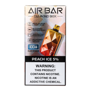 AIR BAR DIAMOND 20K PEACH ICE 5% - BOX OF 10