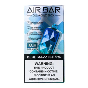 AIR BAR DIAMOND 20K BLUE RAZZ ICE 5% - BOX 0F 10