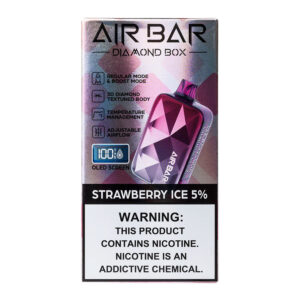 AIR BAR DIAMOND 20K STRAWBERRY ICE 5% - BOX OF 10