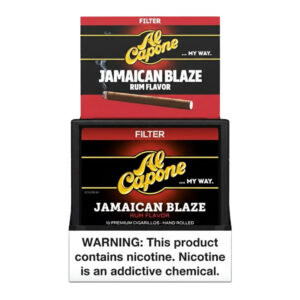 AL CAPONE FILTER JAMAICAN BLAZE RUM FLAVOR 10PK - BOX OF 10