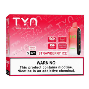 TYN 50K PF STRAWBERRY ICE 5%- BOX OF 5