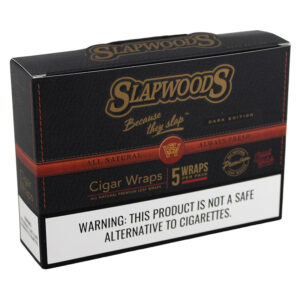 SLAPWOODS CIGAR WRAPS DARK EDITION 5PK - BOX OF 10