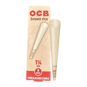 OCB BROWN RICE 6PK 11/4 CONE