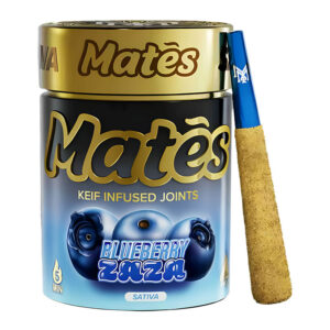 MUHA MEDS THC-A MATES PRE ROLLS 3G BLUEBERRY ZAZA SATIVA BOX OF 5