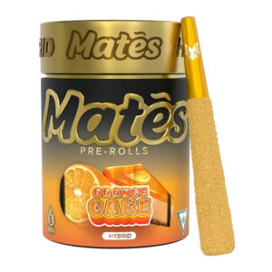 MUHA MEDS THC-A MATES PRE-ROLLS 3G - ORAGNE CAKE HYBRID BOX OF 5