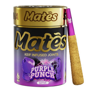 MUHA MEDS THC-A MATES PRE ROLLS 3G PURPLE PUNCH SATIVA BOX OF 5