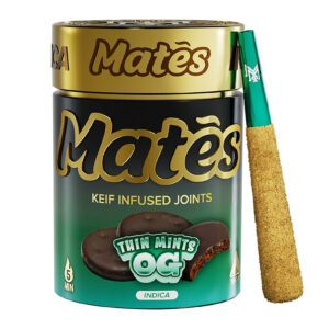 MUHA MEDS THC-A MATES PRE ROLLS 3G THIN MINTZ OG INDICA BOX OF 5