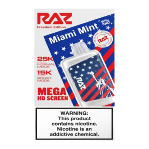 RAZ FREEDOM EDITION 25K MIAMI MINT 5% - BOX OF 5