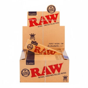 RAW ROLLING PAPER KING SIZE SLIM CLASSIC 50CT