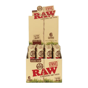 RAW CONE ORGANIC HEMP_6 CONES _11/4