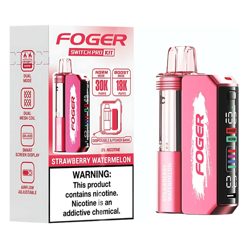 FOGER SWITCH PRO KIT 30K STRAWBERRY WATERMELON 5% - BOX OF 5