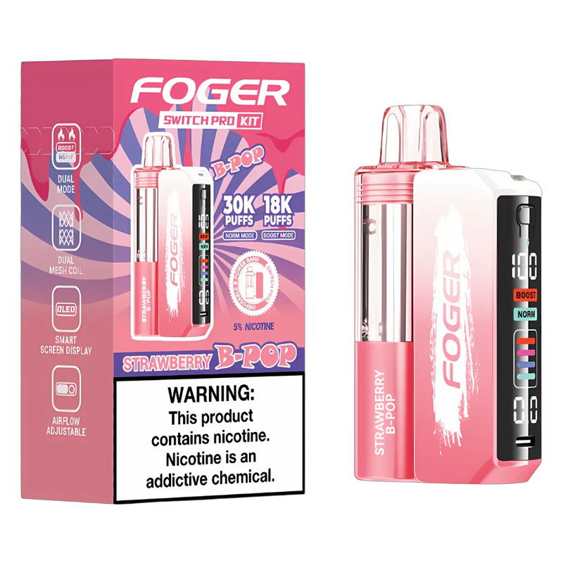 FOGER SWITCH PRO KIT 30K STRAWBERRY B-POP 5% - BOX OF 5