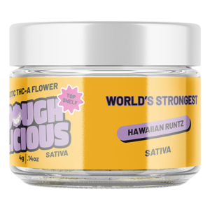 DOUGHLICIOUS EXOTIC THCA FLOWER 4G JAR - HAWAIIAN RUNTZ (SATIVA)