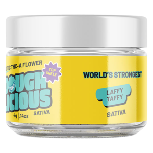 DOUGHLICIOUS EXOTIC THCA FLOWER 4G JAR - LAFFY TAFFY (SATIVA)