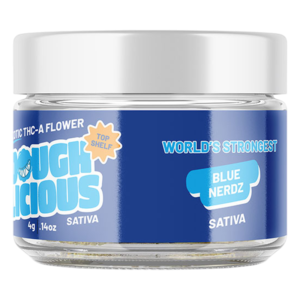 DOUGHLICIOUS EXOTIC THCA FLOWER 4G JAR - BLUE NERDZ (SATIVA)