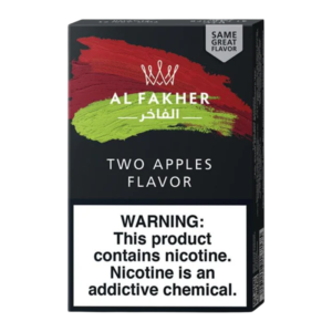 AL FAKHER HOOKAH TOBACCO TWO APPLES FLAVOR - 50 GRAMS BOX OF 10 PACKETS