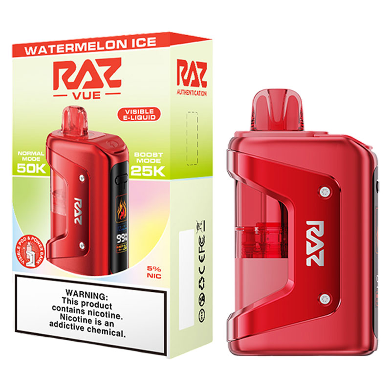 RAZ VUE 50K WATERMELON ICE 5%- BOX OF 5