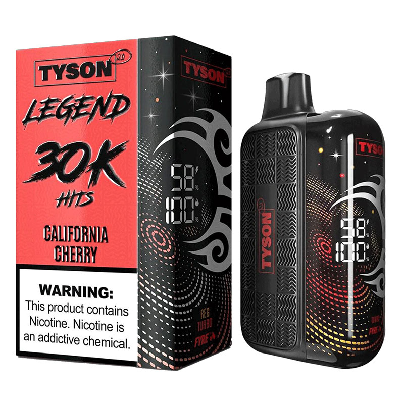 TYSON LEGEND 30K CALIFORNIA CHERRY 5% - BOX OF 5