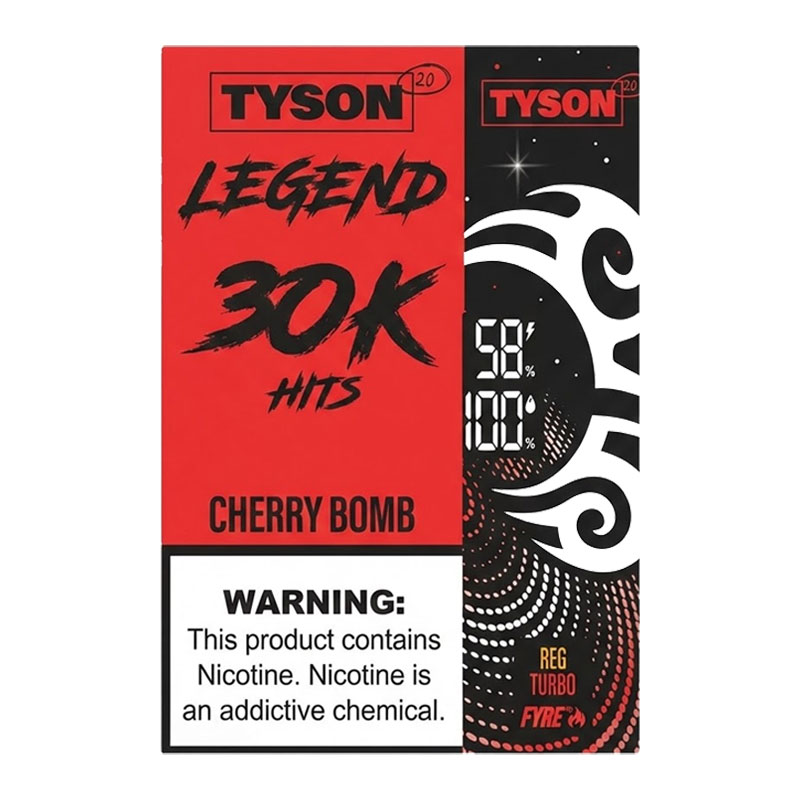 TYSON LEGEND 30K CHERRY BOMB 5% - BOX OF 5