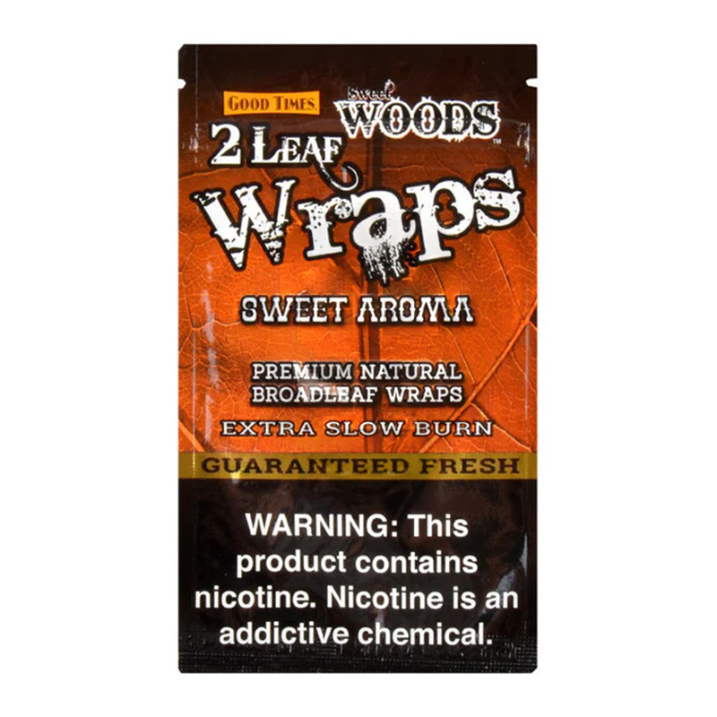 SWEET WOODS LEAF WRAPS SWEET AROMA 2 PACK - BOX OF 30
