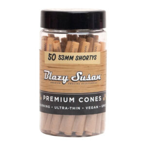 BLAZY SUSAN BROWN 53 MM SHORTYS CONE - 50 CT JAR