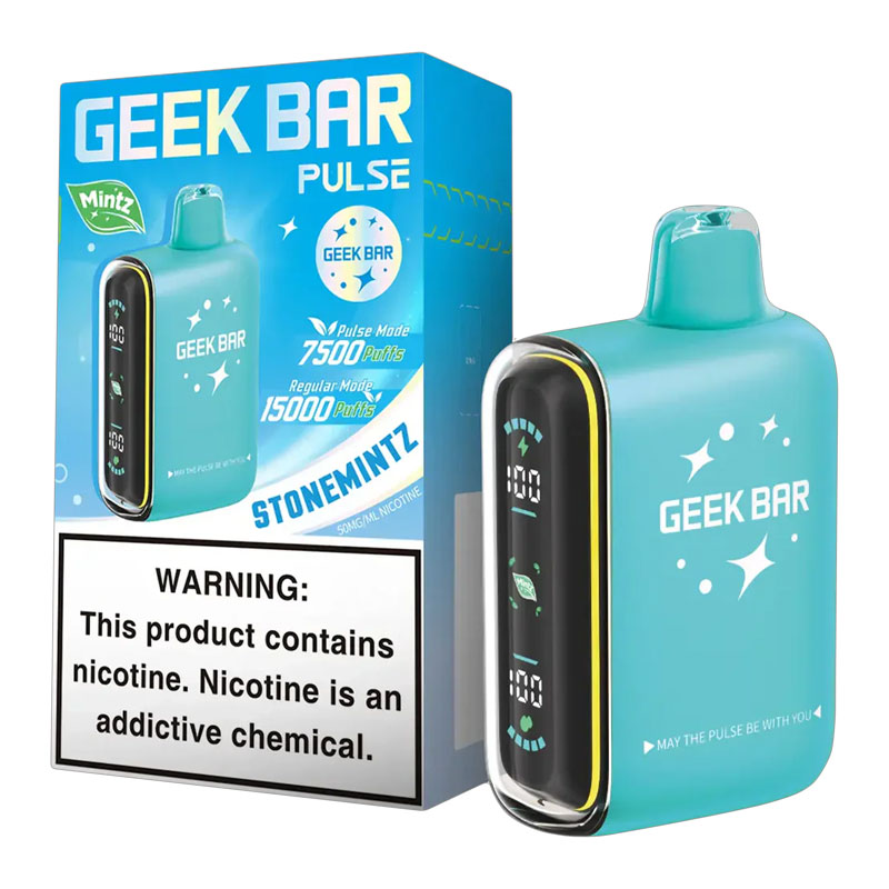 GEEK BAR PULSE 15K STONEMINTZ 5% - BOX OF 5