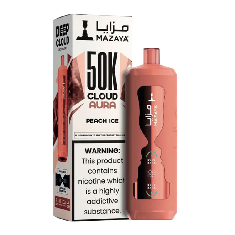 MAZAYA 50K CLOUD AURA BOX OF 5 - PEACH ICE