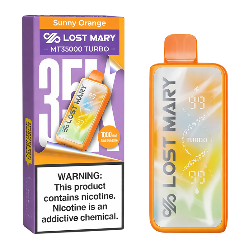 LOST MARY 35K TURBO BOX OF 5 - SUNNY ORANGE