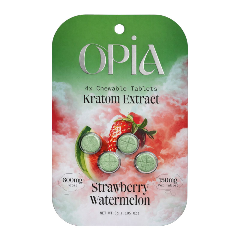 OPIA KRATOM EXTRACT 4CT 600MG BOX OF 10 - STRAWBERRY WATERMELON