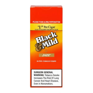 BLACK & MILD SINGLES $1.19 JAZZ PLASTIC TIP - BOX OF 25