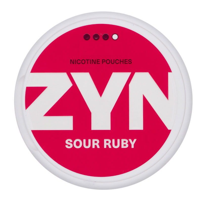 SW ZYN NICOTINE POUCHES SOUR RUBY - 11MG SLEEVE OF 5