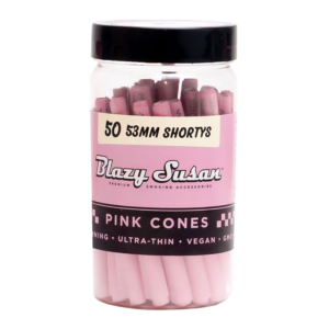 BLAZY SUSAN PINK 53 MM SHORTYS CONE - 50 CT JAR