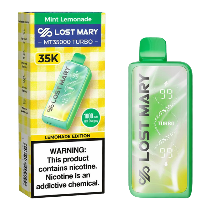 LOST MARY MT35K TURBO BOX OF 5 - MINT LEMONADE