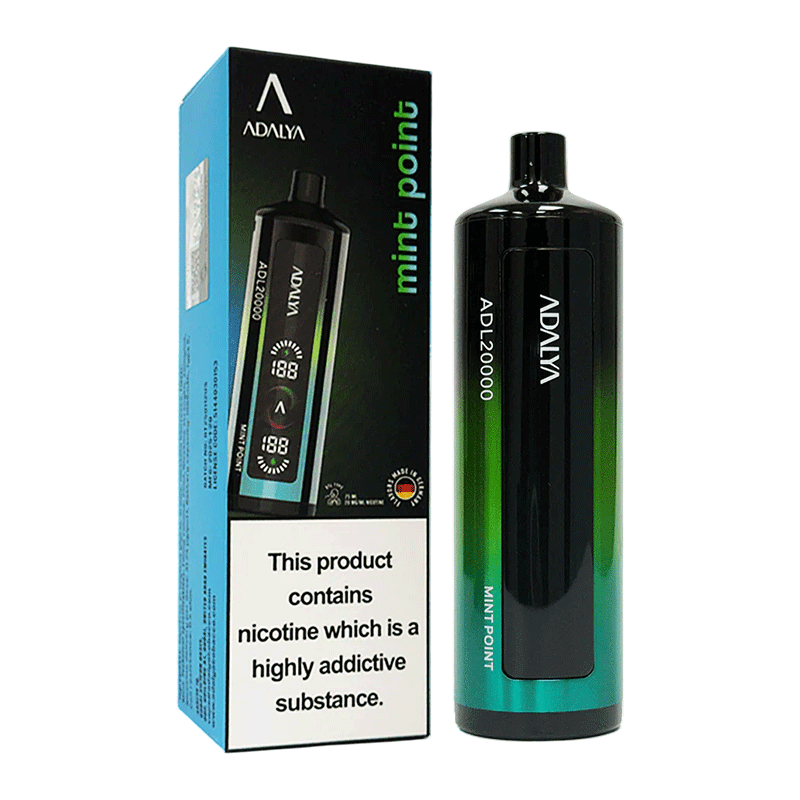 ADALYA DISPOSABLE ADL20000PF GRAPE MINT 2% -BOX OF 5