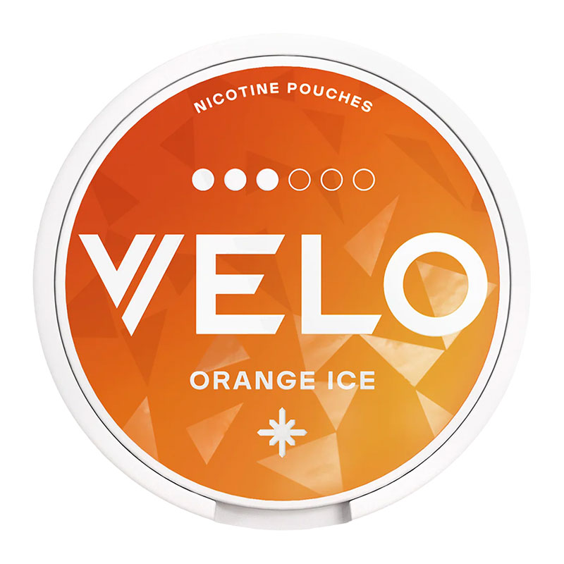 VELO NICOTINE POUCHES ORANGE ICE ORIGINAL 10MG - SLEEVE OF 10
