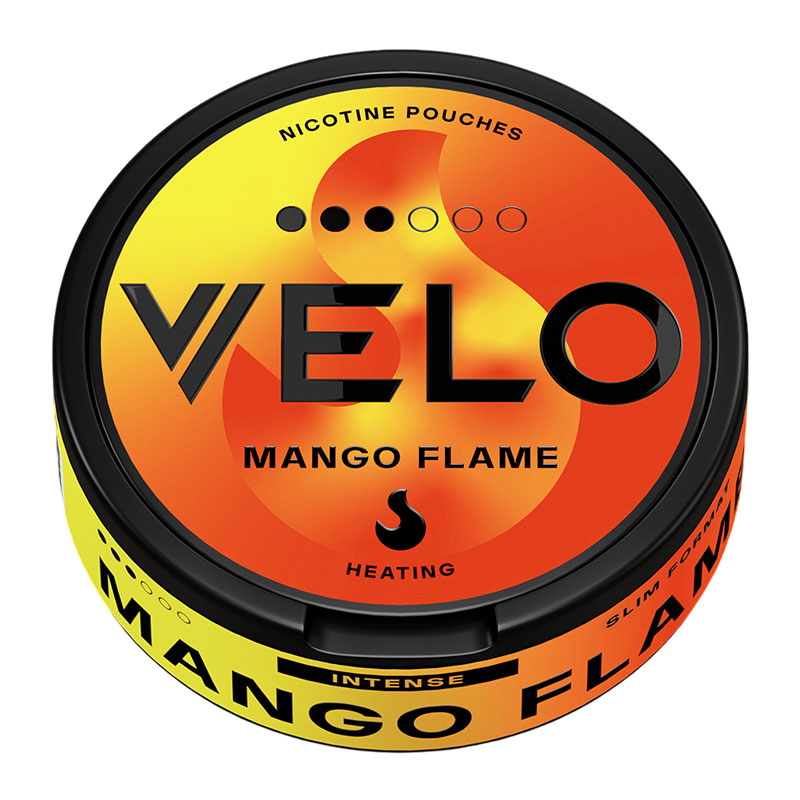 VELO NICOTINE POUCHES MANGO FLAME INTENSE 10MG - SLEEVE OF 10